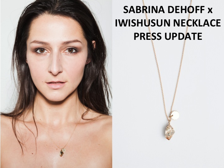 Sabrina Dehoff x IWISHUSUN necklace_press update